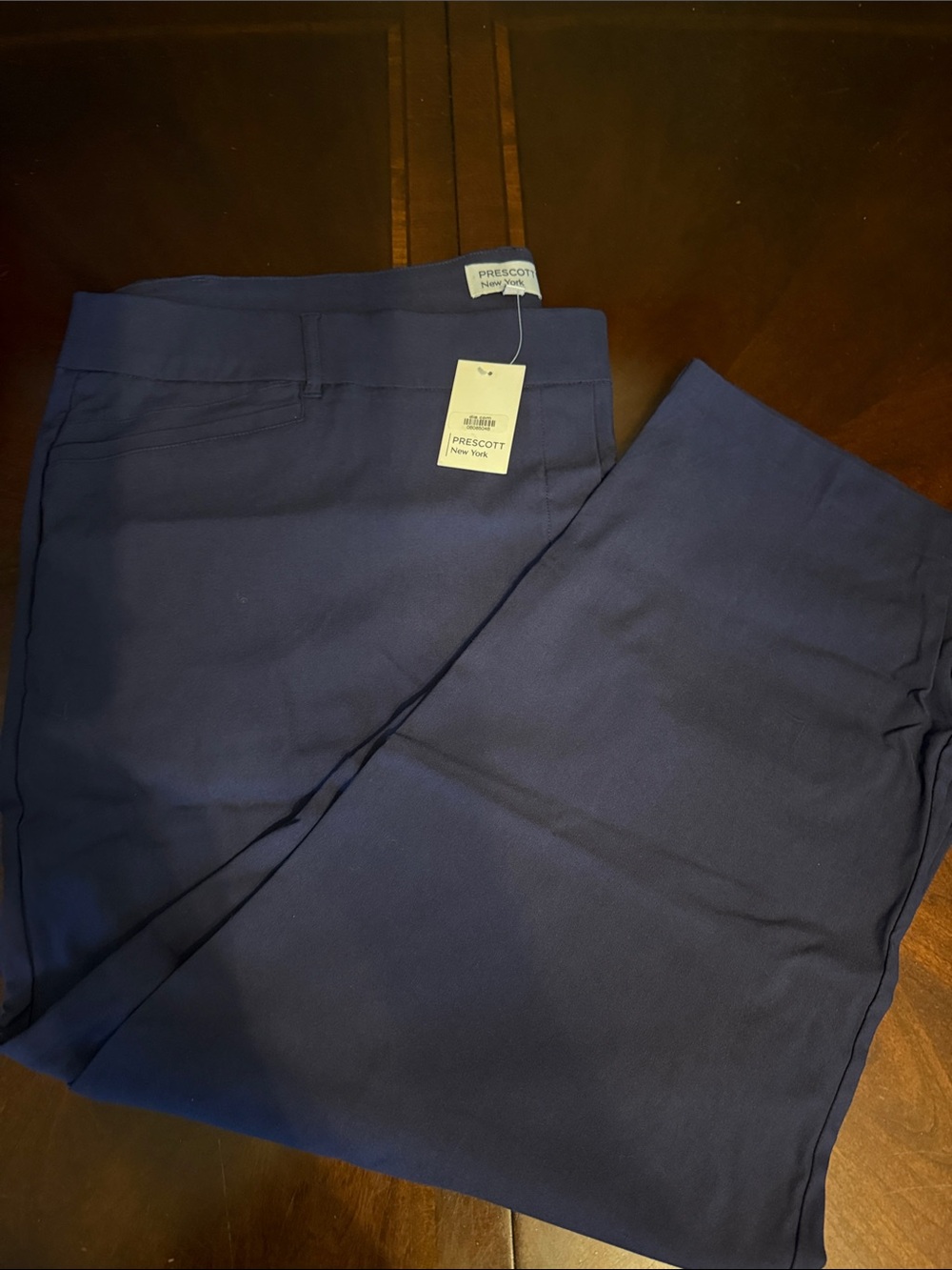 Straight leg Prescott New York pants in Navy and Black - Picture 3 of 4